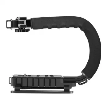 Ręczny stabilizator do kamery PULUZ PU3005 z uchwytem w kształcie litery C do lustrzanek i kamer wideo