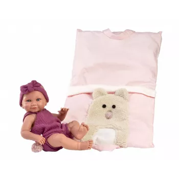 Lalka Llorens 40 cm szmaciana lalka bobas z realistycznymi detalami do zabawy i kolekcjonowania