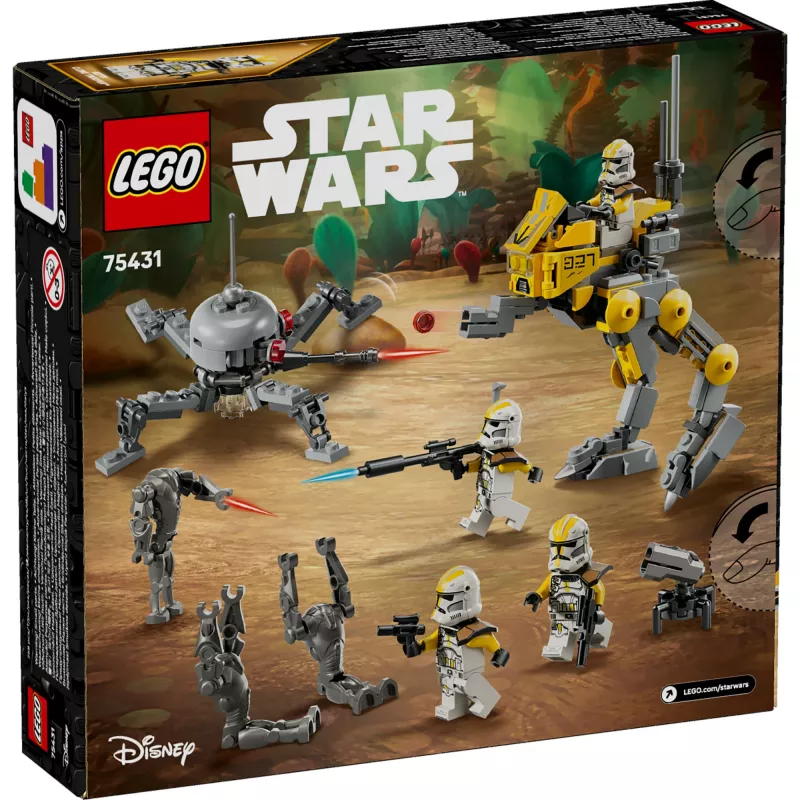 LEGO Star Wars zestaw Bitwa Oddziału Klonów 327. Korpusu Gwiezdnego 75431 — 258 elementów, 7 minifigurek, wiek 7+