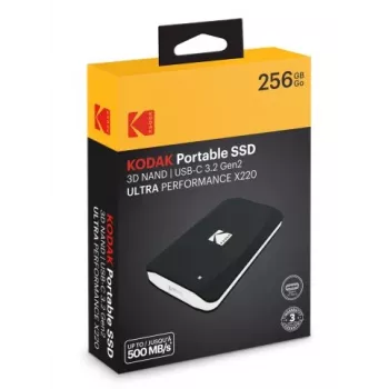 Dysk SSD Kodak 256 GB przenośny 2,5 cala 3.2Gen2 X220