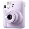 Aparat natychmiastowy Fujifilm Instax Mini 12 fioletowy — zdjęcie 86×54 mm, film 62×46 mm, ogniskowa 60 mm