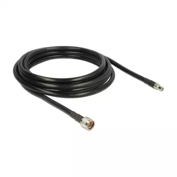 Kabel koncentryczny DeLOCK 5m RP-SMA CFD400 LLC400 czarny