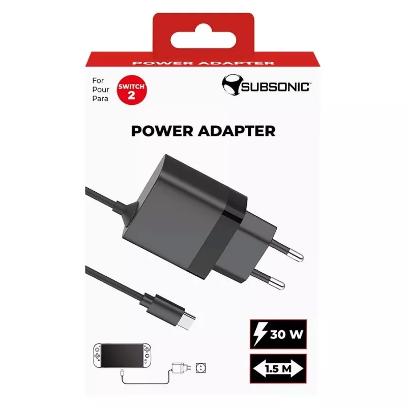 Zasilacz sieciowy SUBSONIC SA5713 do Switch 1/2 15V 2.5A