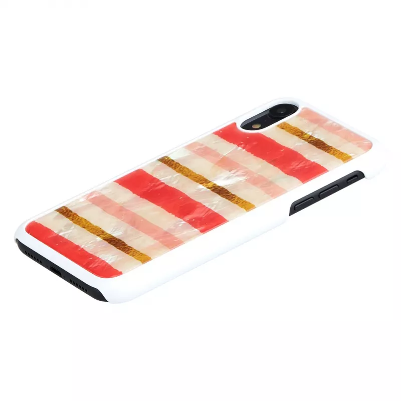 Etui ochronne na smartfona iKins do iPhone XR — wzór Short Cake, białe