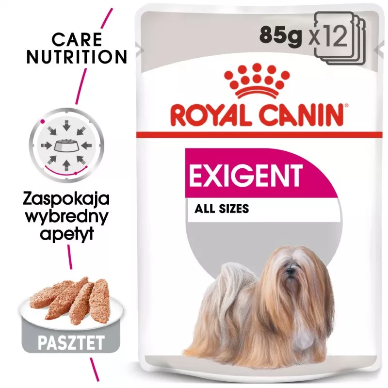 Mokra karma dla psów Royal Canin Exigent Meat Universal 12×85 g — Drób, Dla dorosłych, Dla wybrednych psów