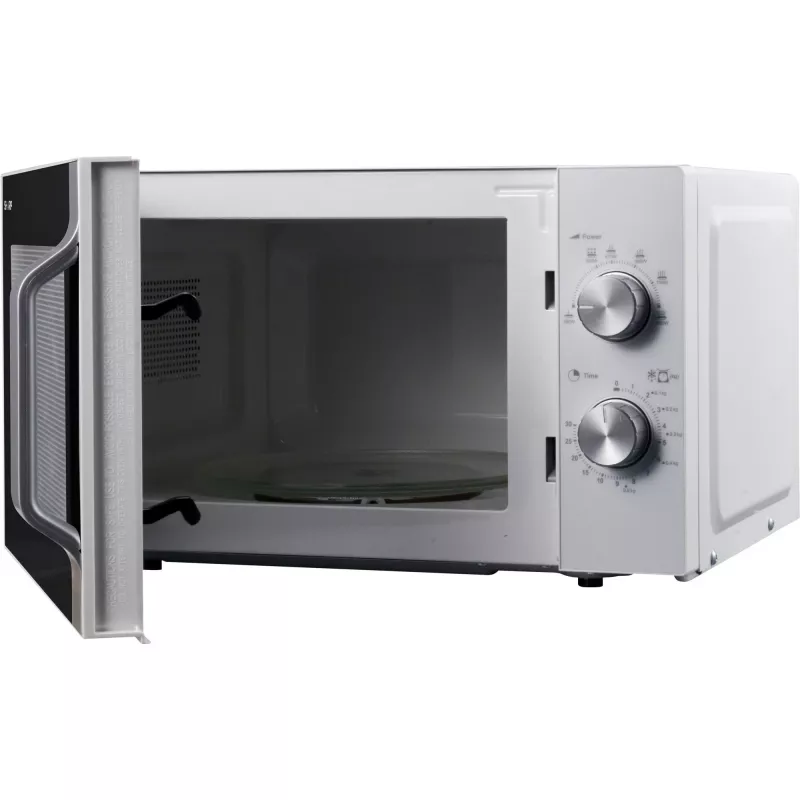 Sharp R204WA kuchenka mikrofalowa Srebrny, Biały Kuchenka mikrofalowa solo Blat 20 L 800 W