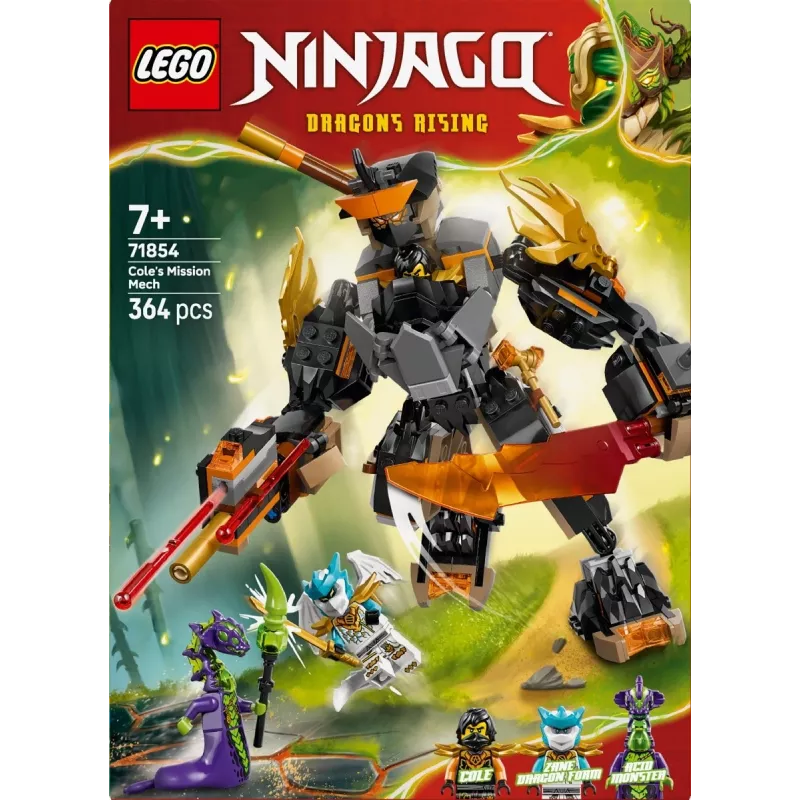LEGO NINJAGO 71854 Specjalny Mech Cole'a i Zane w Smoczej Zbroi