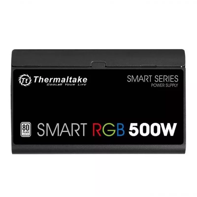 Thermaltake SMART RGB PS-SPR-0500NHSAWE-1 - Zasilacz (wewnętrzny) - ATX12V 2.3 - 80 PLUS - AC 230 V - 500 W - aktywny PFC - Czarny