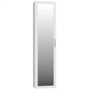 Szafa top e shop DUO SZAFKA BIEL — 2 półki, 1 drzwi, Biały, 500×350×1800 mm