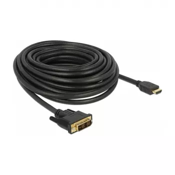 adapter kablowya wideo DeLOCK 85587 10 m HDMI Typ A DVI-D Czarny