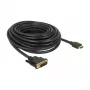 adapter kablowya wideo DeLOCK 85587 10 m HDMI Typ A DVI-D Czarny