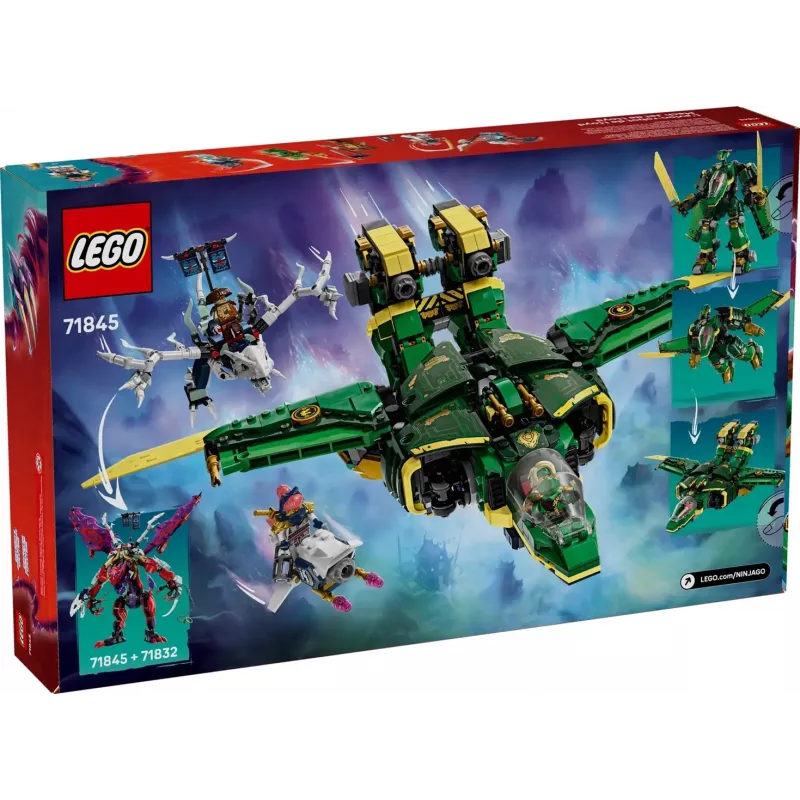 LEGO NINJAGO zestaw 71845 Lloyd’s Jet Mech — 1112 elementów, 5 minifigurek, ruchome skrzydła, wysokość 240 mm