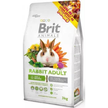 Sucha karma dla królików Brit Adult Complete 3 kg — pełnoporcjowa karma dla dorosłych królików, 14% białka, 20% włókna surowego