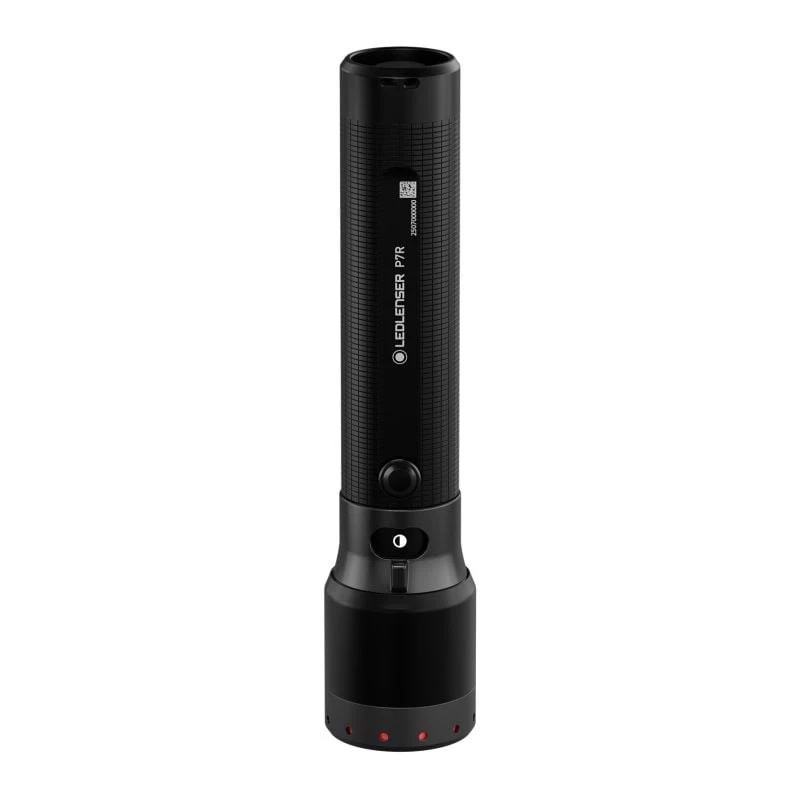 Latarka ręczna Ledlenser P7R Czarna akumulatorowa LED 1000 lumenów, 3,7 V 21700, IP68, 159 mm, 360 g
