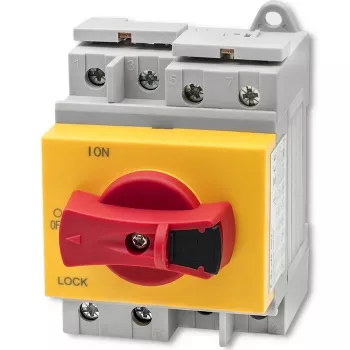 Qoltec 52611 Odłącznik DC z funkcją blokady | Wyłącznik główny | 1200V | 32A | 8kV | 4P
