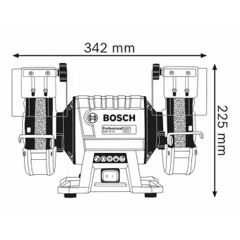 SZLIFIERKA STOŁOWA FI 150/20 MM 350W GBG 35-15 BOSCH