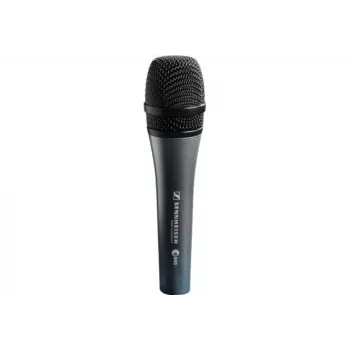 Ręczny mikrofon dynamiczny Sennheiser E 845 — superkardioidalny, 40–16 000 Hz, przewodowy XLR, grafitowy, 330 g
