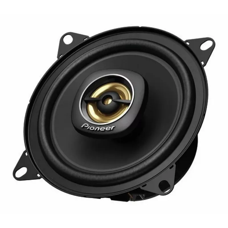 Pioneer TS-A1081F. Lautsprechertyp: 2-Wege, Spitzenstrom: 230 W, Bemessungsleistung: 50 W. Montagetiefe: 5,4 cm, Tieftönerdurchmesser: 10,2 cm, Hochtö