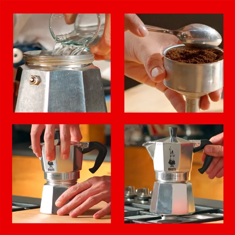 Bialetti Moka Express Kawiarka 0,775 L Aluminium, Czarny