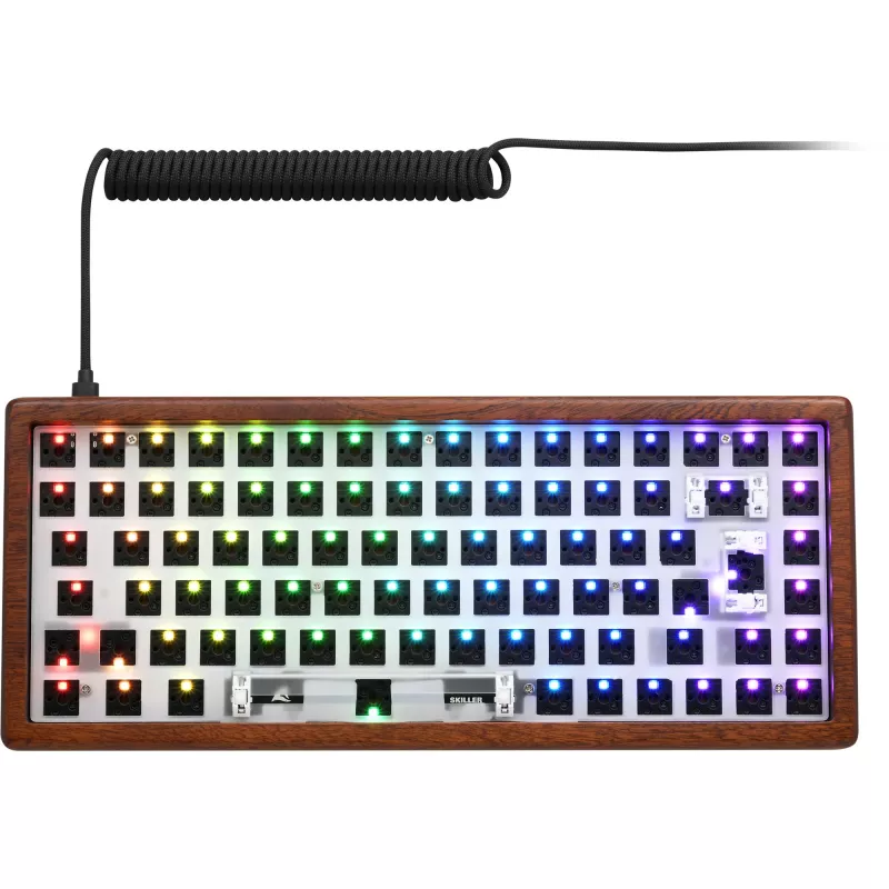 Sharkoon SKILLER SGK50 S3 Wood Barebone klawiatura dla graczy, RGB