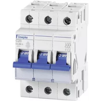Wyłącznik nadprądowy DOEPKE C25A DLS-6H-C25-3-6-KA 6kA 3-biegunowy 400V charakterystyka C DLS-6H-C25-3-6-KA (09914295)