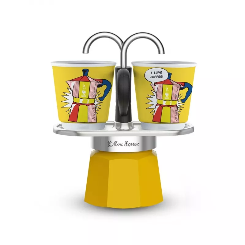 Zestaw do kawy Bialetti Mini Lichtenstein + 2 filiżanki