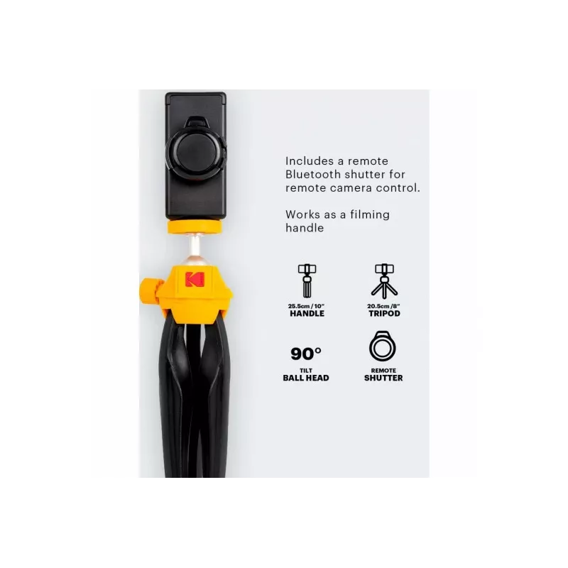 Kodak KTP001 smartphone mini tripod with Bluetooth remote