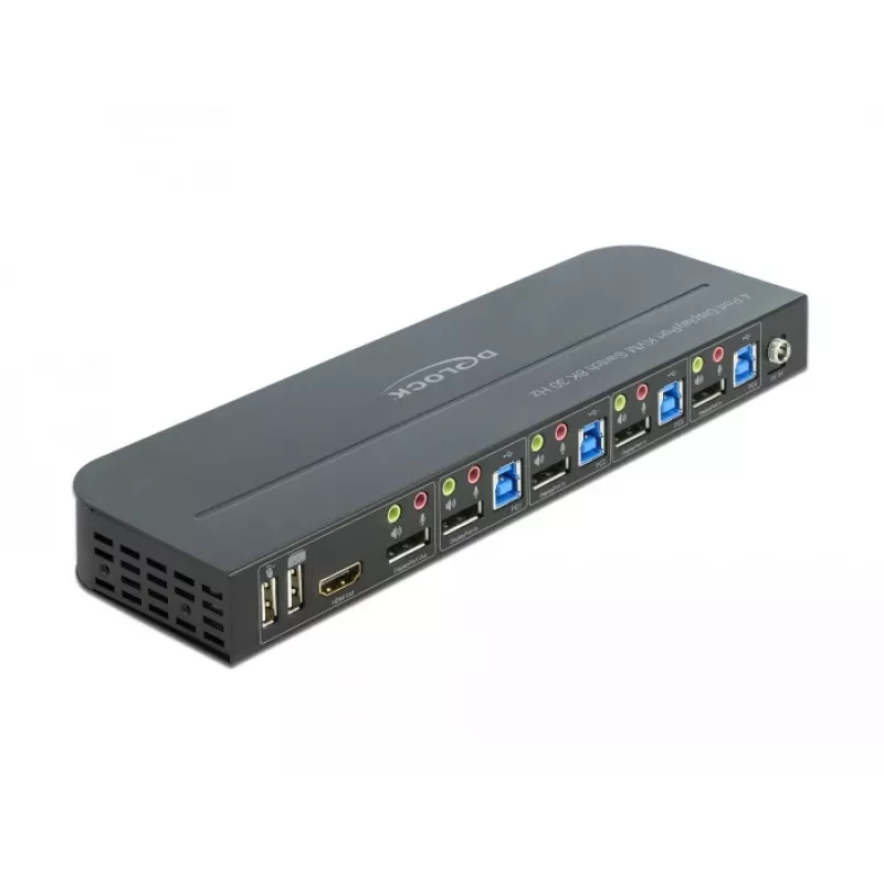 Przełącznik KVM DeLOCK 11484 Czarny