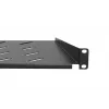 Półka rack Extralink SHELF 1U do szaf wiszących 19 cali, 1U, 300 mm, czarna, metalowa