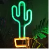 Dekoracyjne światło neonowe MANTA SNL07GNT Kaktus Zielony Żółty, neon