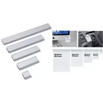 Maul Paper Clamp Rail 6246608 DIN A6 Aluminium matte srebrny
