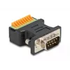 DeLOCK Adapter D-Sub 9 męski na blok zaciskowy z przyciskiem