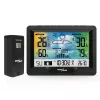 Hygrometer Thermometer GreenBlue GB540 — indoor 0–50°C / outdoor -20–65°C, zegar DCF, czujnik zewnętrzny 60 m, czarny