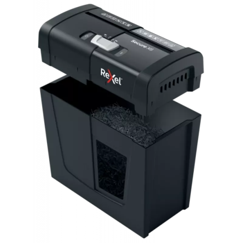 Niszczarka do papieru Rexel Secure X6 Cross Cut P4, cięcie krzyżowe, 4 x 40 mm, 10 L, 100 arkuszy, 68 dB, 6 arkuszy