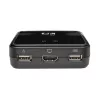 Eaton Tripp Lite series 2-Port USB/HD Cable KVM Switch with Audio/Video, Cables and USB Peripheral Sharing - KVM-/Audio-/USB-Switch - 2 x KVM/Audio/USB - 1 lokaler Benutzer - Desktop