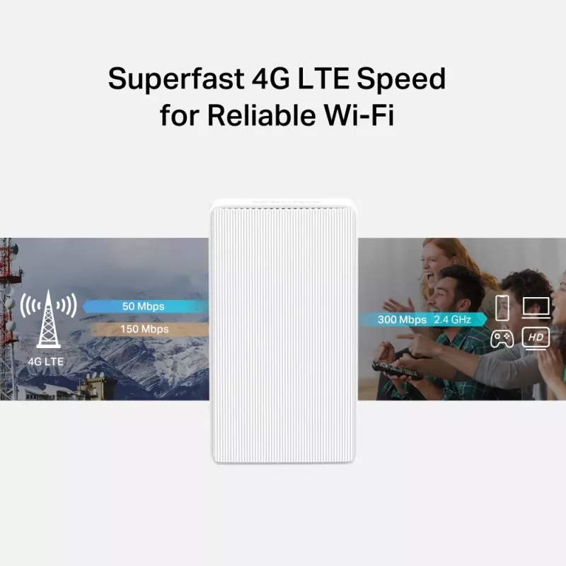 Bezprzewodowy Router Mercusys MB112-4G 300 Mbit/s 2,4 GHz Biały