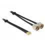 Kabel koncentryczny DeLOCK 89467 RG-58 5m 2x wtyk N 2x wtyk SMA Czarny