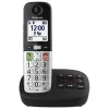 Telefon DECT Panasonic KX-TGU430 bezprzewodowa słuchawka, głośnik, identyfikacja dzwoniącego, wyświetlacz 2,4 cala, książka telefoniczna na 1000 wpisów, szary/czarny