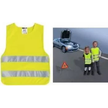 Kamizelka bezpieczeństwa dla dzieci IWH Kinder-Pannenweste 540303, fluorescencyjna żółta, 100% poliester