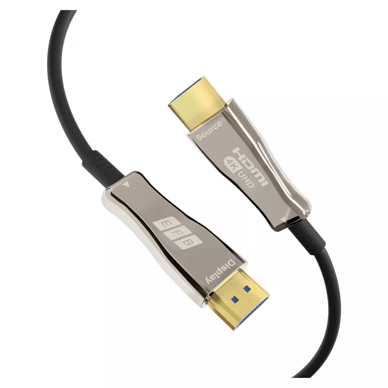 EFB Elektronik HDMI Fibre Optic Cable AOC Active 4K60Hz czarny - Cyfrowy/Wideo/Display - 20 m (HDMI-20-00008)