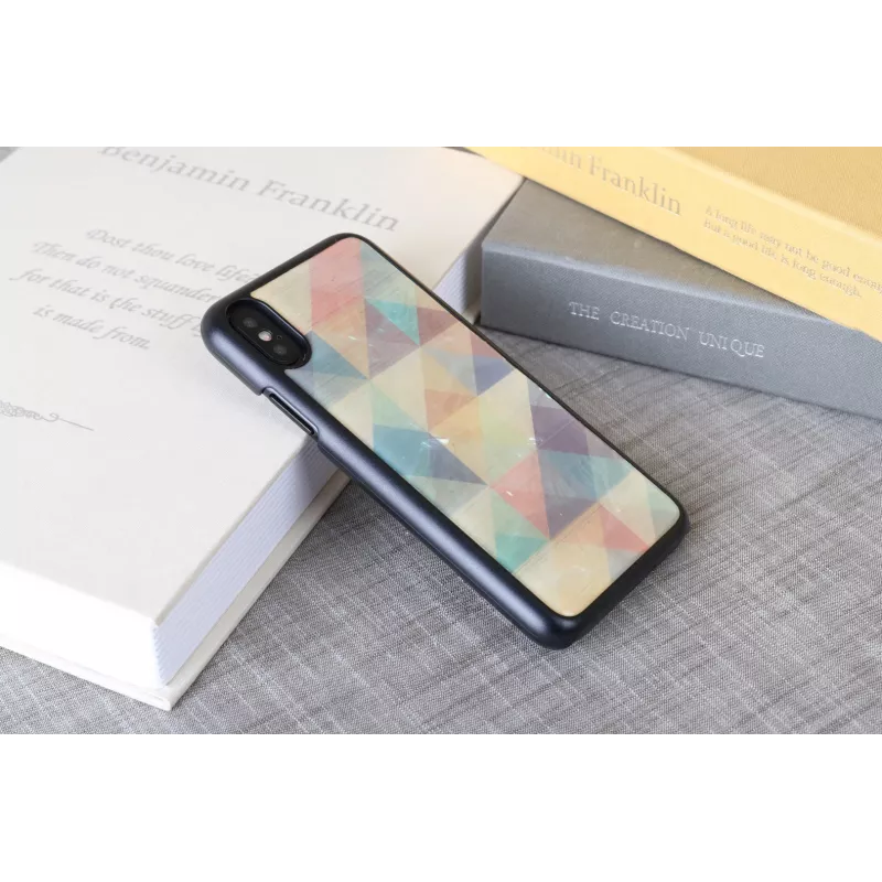 Etui na smartfona iKins dla iPhone XS / iPhone XS Mosaic Czarny