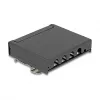 Patch panel DELOCK Mini Desktop RJ45 4-port Cat.6A ekranowany czarny, metal, 90×22×93 mm