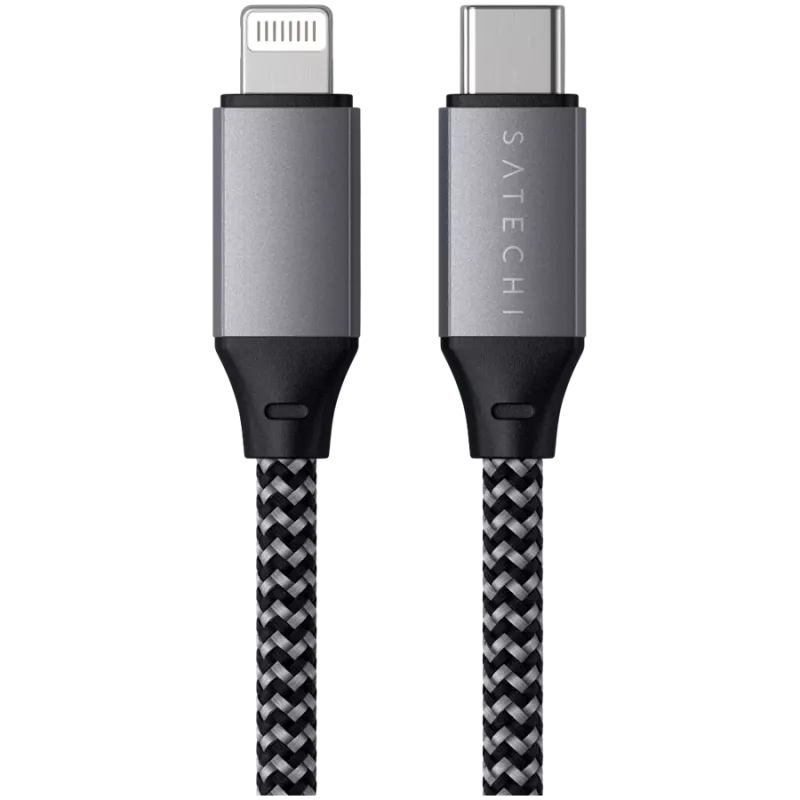 Satechi ST-TCL10M kabel USB 0,25 m USB C USB C/Lightning czarno-szary