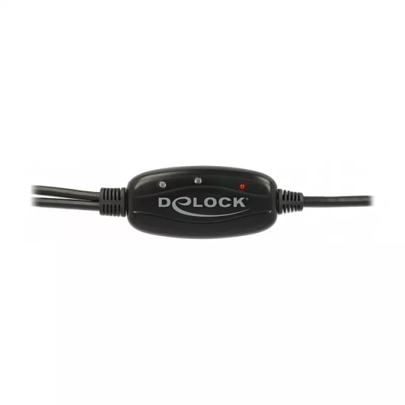 Kabel szeregowy DeLOCK 63466 USB-A DB-9 1,5 m czarny zielony żółty