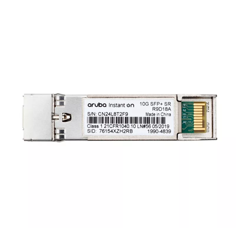 HPE Networking Instant on 10G SFP+ LC SR transceiver for Connections up to 300 Meters (R9D18A)
