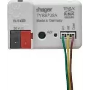 Hager HAG TYBS702A Wejście binarne 2-kanałowe, podtynkowe, KNX (TYBS702A)