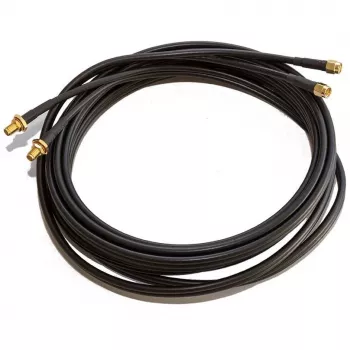 Poynting – Akcesorium antenowe – Kabel – A-CAB-92 – Przewód bliźniaczy HDF-195 o niskich stratach, 5 m, SMA-męski na SMA-żeński (A-CAB-092)