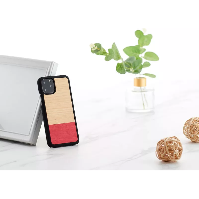 Etui na smartfona man and wood dla iPhone 11 Pro, czarne, z deseniem mismatch