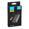adapter kablowya IBOX USB-C na HDMI, model IACFAK, USB-C (męski) na HDMI (żeński), 4K 60Hz, proste złącza, srebrny