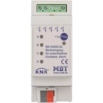 MDT BE-04000.02 Wejście binarne 4-kanałowe, 2TE, REG (BE-04000.02)